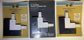 1002638643 Hampton Bay Lot 3 90 Degree Track Lighting Connector White Or Black New