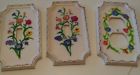 Hdwe Outlet Covers Plastic Tack 1967 Switch American Floral Unknown 3 Vintage