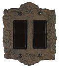 Hw00111 Switch Rocker Cast Plate Cover Iron Victorian Double