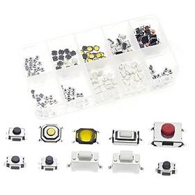 Jianfeng 602318745965 Qtetak Micro Momentary Tactile Push Button Switch Tact 200 Pcs 10 Value