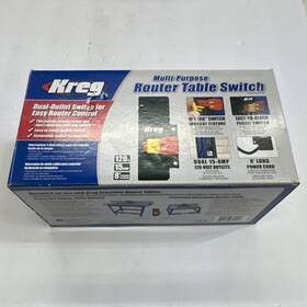 Kreg Prs3100 Dual Outlet Router Table Switch Easy Paddle Removable Lockout Key