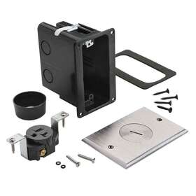 Fb1trsrn Legrand Pass 1-gang Floor Box With Tamper-resistant Single Receptacle