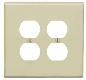 001-0pj82-00i Leviton Duplex Receptacle Plate Ivory