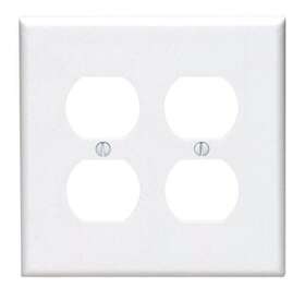 002-0pj82-00w Leviton Duplex Wall Plate White