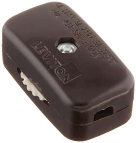 00423-03k Leviton Switch Lamp Cord Brown
