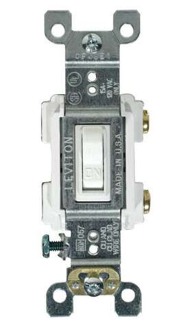 205-rs115-wcp Leviton Residential Framed Toggle Switch White