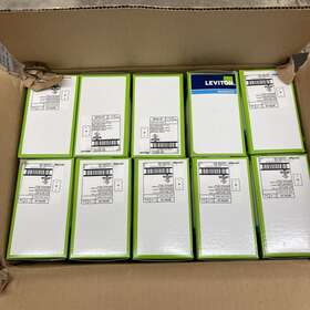 80781-w Leviton Standard Video Wall Jack With 1 F-connector White Box Of 100