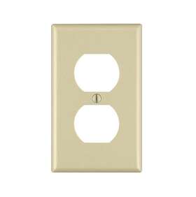M21-86003-imp Leviton Duplex Receptacle Wall Plate 1 Gang