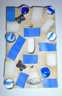 Light Cover Plate Glass Charms Switch Decorative Butterfly Blue Wte Mosaic Tiles