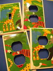 Sw238 Light Cover Outlet 4 Green Animals Switch Pc Electrical Set Zoo -