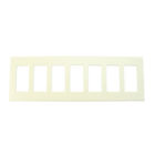 Comfp7al Lightolier Wall Plate Controls Faceplate Multi Ivory 7-gang