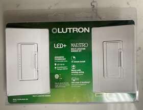 153mlrhw-wh Lutron Led Maestrolti-location Dimmer Kit