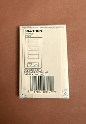 Lutron Rkd-w5brl-gr-e Lot Of 15 Designer Button Kit Keypad Replacement New