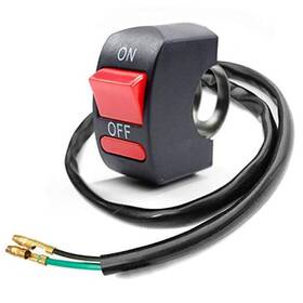 Lynhs01 Lynn Trading Limited Motorcycle Handlebar Switch Push Button On Off Tuning Part 1 Piece Red