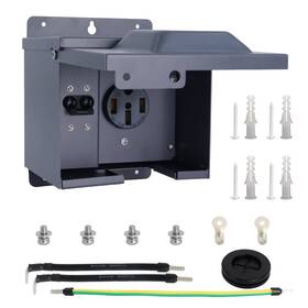 Mcckle 60lj023 50 Amp Rv Power Outlet Box With Breaker 125/250v Ul Listed Nema 14-50r El
