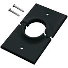 1gsbk Midlite Splitport Wall Black Single-gang Plate