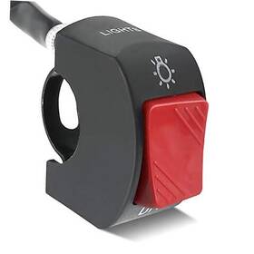 Mosley Technology Inc Moshbar05 Motorcycle Handlebar Switch Atv Light With On Off Push Button For U5 Red