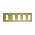 Nfb5ssssli Nfb 5-gang Multi-gang Wall Lightolier Faceplate Ivory Plate
