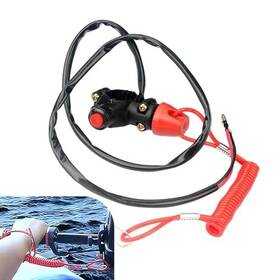 Opuweiy Opumpn4 Motorcycle Kill Stop Switch 2 Wire Tether Double Emergency
