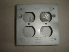 123-204 Outlet Cover Hinged 2 Spring Gossett Switch Box Bell