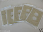R01-86103 Oversize 5 Covers Ivory Almond Leviton Receptacle Outlet Mix Wallplate