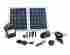 P019c Sunnydaze Outdoor Water Fountain Solar Pump And Panel Kit 118 Lift Battery Pack Led Light