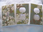 Sw530 Pc Electrical Cover Switch Print Light Neutral Outlet Set - 3 Floral