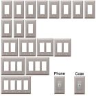 Plate Covers Nickel Switch Brushed Century Wall