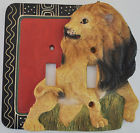 Ls401 Plate Lion Toggle Switch Vickilane Wallplate Double African Lightswitch Cover
