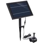 Pq02rgb Freestanding Battery Solar Fountain Pump With Rgb Led Lighting For