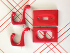 Red Ceramic Hooks Wall Switch Receptacle 2 Plate Light