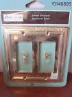 Z1768rr-pb Roth Double Polished Rocker Wall 2-gang 0146895 Allen Decorator Brass Plate
