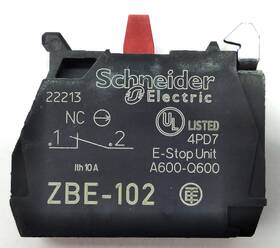 Schneider Zeb-102 Lot Of 13 Zbe-102 Contact Block Momentary 1nc For Zb4 Zb5 Operators