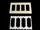 80312-si Screwless Decora Leviton Wallplate 4 Gang Ivory