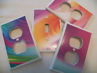 Sw532 Set Outlet Electrical Switch Pc Light Colorful 4 Swirl Cover -