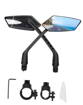 Shaoguan Wenye E-commerce Co. Ltd Od153 2 Pack Anti-glare Convex Handlebar Bike Mirror With Reflective Stickers