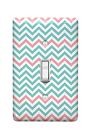 Single Chevron Cover Wall Face Light Pastel Designs Epazzo Switch Plate Toggle