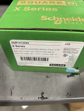 Sqr14130xx Square D 10 3-way Rocker Switch For X Series