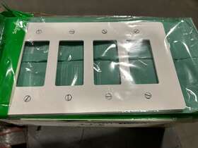 Sqws141004wh Square D 17 X Series 4-gang Decora Plates