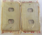 2560507 Striated Covers Receptacle Outlet Ribbed Bakelite Despard Vtg 50s 2 Uniline