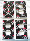 Sw603 Switch 4 Electrical Outlet Light Pirates Set - Pc Skull