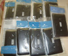 64140 Switch Black Cover Finish Brainerd Matte 9 Toggle Flat Single Plate