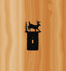 Deer5-1 Switch Deer Whitetail Cover-clingermans Plate Textured Poly Black
