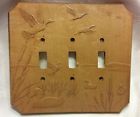 Switch Ducks Cover Toggle Plate Vintage Flying 3 Water Wood Light