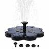 Th-sf03 Tekhome Solar Birdbath Fountain Flower Shape New