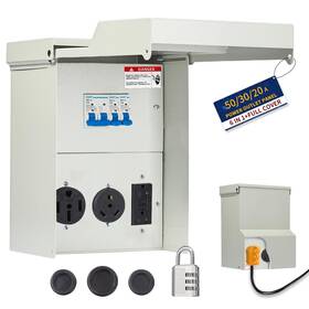 Topseeng 2303pdx 20-30-50 Amp Rv Electrical Panel Box - 30 Weatherproof Plug Outlet Pr