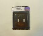 4045tt Traditional - Toggle Amertac Walnut 2 Dark Wood Wallplate