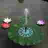 Uab3510599791896cs Unbranded Generic New Solar Green Lotus Leaf Floating Pump Fountain Garden Pool Water Pond Us B3o4