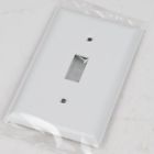 40014 Unbreakable Ge Switch White Nylon Single Wallplate