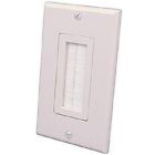 120815x Vanco 1-gang Almond - Bulk Wallplate -style Brush Cable